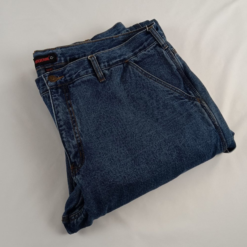 Wolverine Flannel Carpenter Denim Jeans.